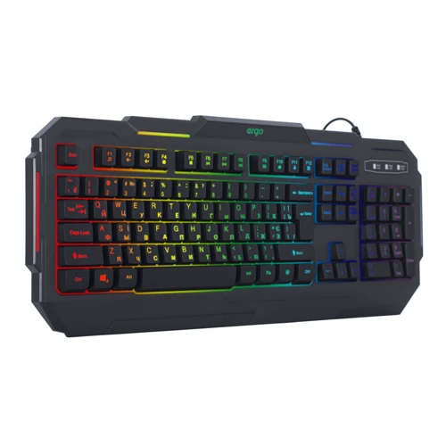 Клавиатура ERGO KB-680 ENG/RUS/UKR Black: Интерфейс подключения USB