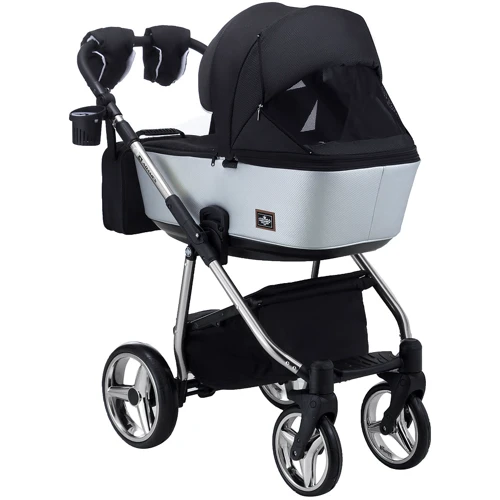 Коляска 2 в 1 Adamex Barcelona Polar (Chrome) BR615 (624636): Ширина шасси 58.5 см