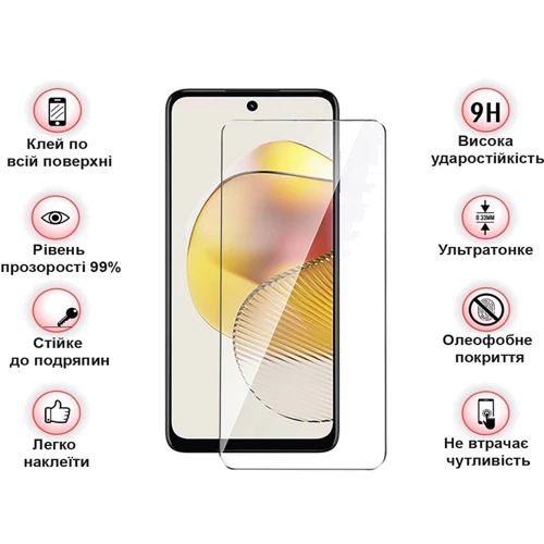 Аксессуар для смартфона BeCover Tempered Glass Black for Motorola Moto G73 (709737)