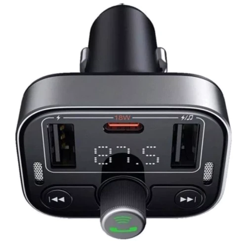 FM-трансмиттер Baseus FM Launcher S-09 Pro black (C10762200113-00) фото 4
