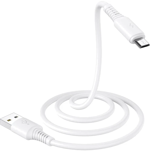 Кабель Borofone USB Cable to Micro USB Coolway 1m White (BX47)