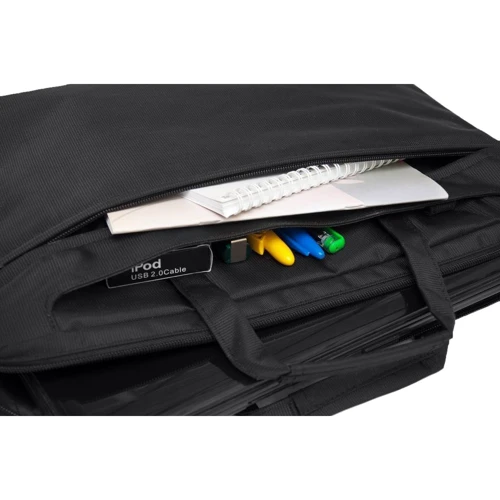 Сумка для ноутбука Porto 15.6" Black (PC119BK): Внутрішні розміри 280х390 мм (ВхШ)