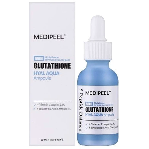 Medi-Peel Glutathione Hyal Aqua Ampoule Глубокоувлажняющая витаминная сыворотка для выравнивания тона с глутатионом и пептидами 30 ml: Пол Для женщин