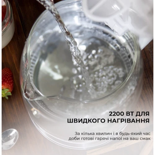 Электрочайник Cecotec ThermoSense 350 Clear (CCTC-01510): Тип нагревательного элемента диcковый (cкрытый)