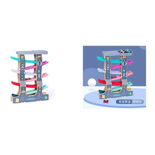 Трек дерев'яний 7 машинок (C 65828)