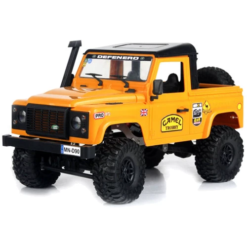 Машинка на радиоуправлении 1:12 MN Model Краулер D90 Defender полноприводный (желтый)
