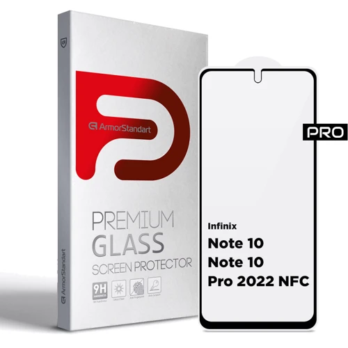 Аксесуар для смартфона ArmorStandart Tempered Glass Pro Black для Infinix Note 10 / Note 10 Pro 2022 NFC (ARM63371)