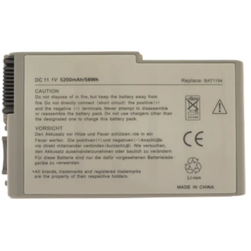 Батарея для ноутбука Dell BAT1194 Latitude D600 11.1V Grey 5200mAh OEM (902528)