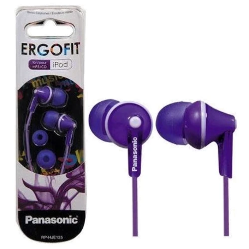 Наушники Panasonic RP-HJE125E-V Violet: Тип конструкции вакуумные