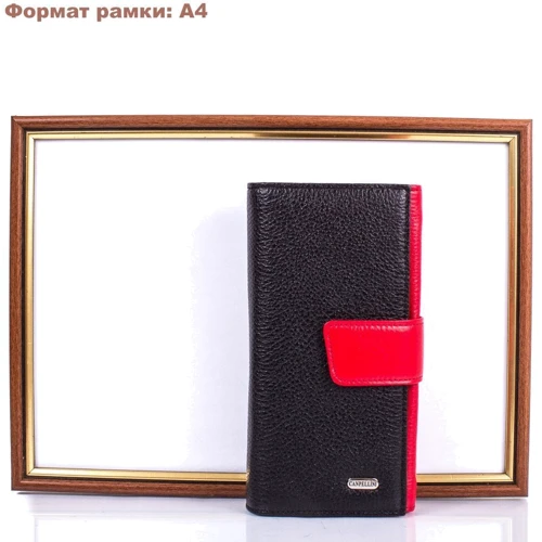 Женский кошелек Canpellini черный (SHI700-7DM): Формат кошелька Вертикальный