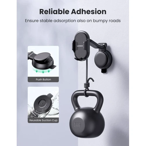Держатель Ugreen Car Holder LP405 Waterfall-Shaped Suction Cup Black (20473): Тип автомобильный