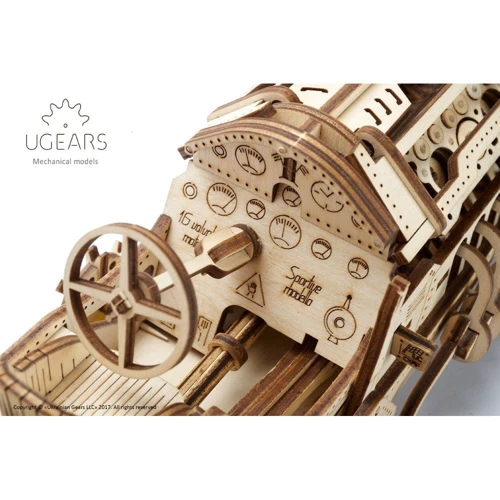Механічний 3D пазл UGEARS "Спорткар U-9 Гран-прі" (70044) фото 9