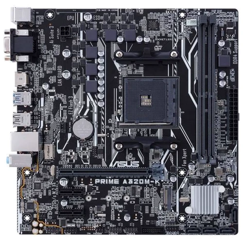 ASUS PRIME A320M-K: Оперативная память 2xDDR4 3200, до 32 ГБ