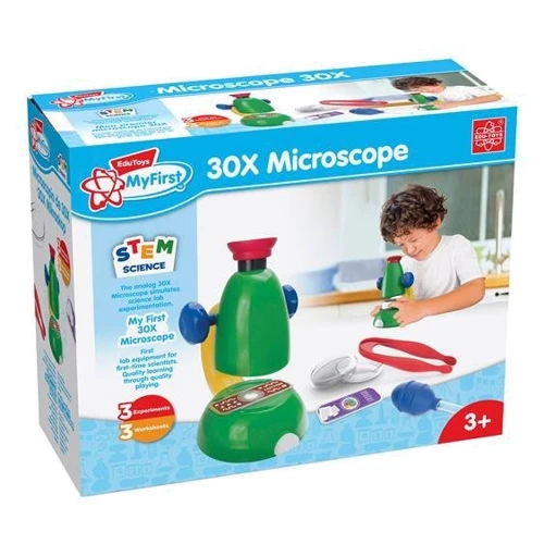 Мой первый микроскоп 30x Edu-Toys (JS003): Возраст от 3-х лет