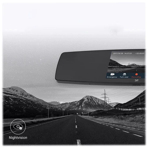 Xiaomi YI Dash Camera Black (YI-89029): Оснащение управление и поддержка Wi-Fi, микрофон, инфракрасная подсветка (ночная сьемка), дисплей, G-сенсор (д