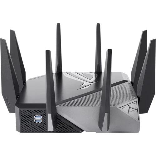 Маршрутизатор Wi-Fi ASUS ROG Rapture GT-AXE11000 Wi-Fi 6E MESH gaming: Інтерфейс підключення (LAN-порт) 5 портов : 1 Гбит/с, 2.5 Гбит/с / 4x1 Гбит/с, 1x2.5 Гбит/с /