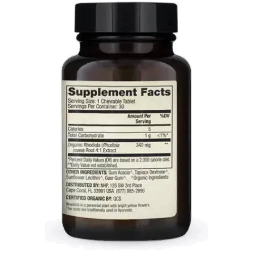 Dr. Mercola Rhodiola Extract 340 mg Экстракт родиолы 30 жевательных таблеток: Форма выпуска Таблетки
