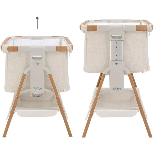 Кроватка-трансформер 2 в 1 Tutti Bambini CoZee XL бежевая (211209/7508) (5061012130487): Опускающаяся стенка Есть