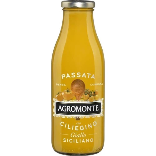 Соус Пассата Agromonte Passata Ciliegino Giallo Siciliano із жовтих помідорів та чері 520 г (8032817241446)