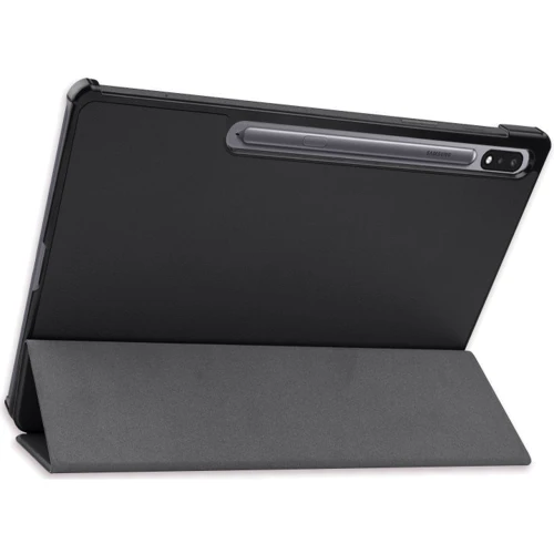 Аксессуар для планшетных ПК AirOn  Premium Black for Samsung Galaxy TAB S7 Plus t970/975 + film (4821784622492): Материал искусственная кожа