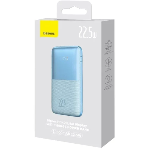 Внешний аккумулятор Baseus Power Bank 10000mAh Bipow Pro Digital Display 22.5W Blue (PPBD040003) фото 8