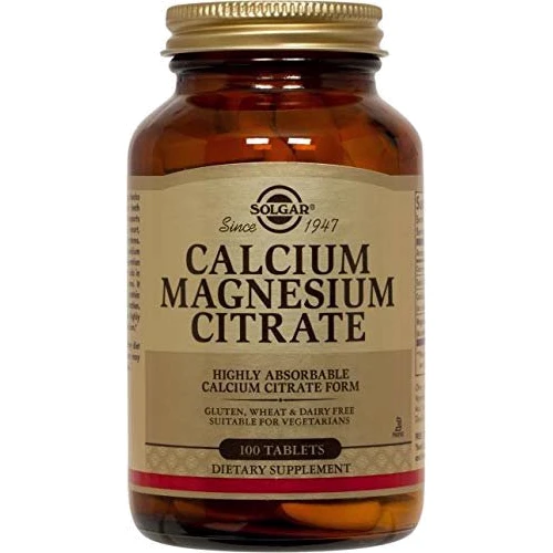Solgar Calcium Magnesium Citrate 100 Tablets