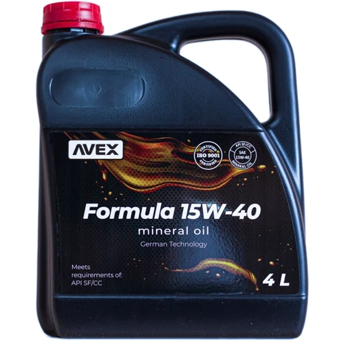 Моторное масло Avex FORMULA 15W-40 5 л