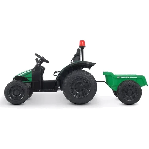 Детский электромобиль Bambi Racer трактор с прицепом, зеленый (M 4573EBLR-5): Вид трактор