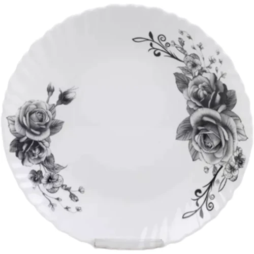 Тарелка обеденная Vittora Wave Графические цветы 22 см (V-220GF): Тип Тарелка обеденная
