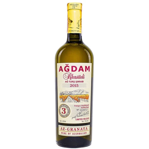 Вино виноградное Az-Granata АГДАМ белое сухое, 12-14%, 0.75л, лимитированное (TVZ4760081507633)