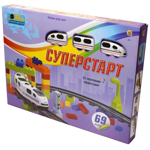 Железная дорога-конструктор Рыжий кот Суперстарт: Тип набор