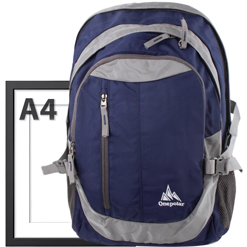 Мужской рюкзак Onepolar синий (W1383-blue): Тип ручки Плечевой ремень, Короткая ручка