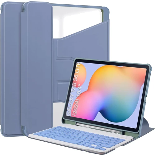 Аксессуар для планшетных ПК BeCover Case Rotatable Smart Keyboard Purple for Samsung Galaxy Tab S6 Lite 2024 P620/P625/P627 (712592)