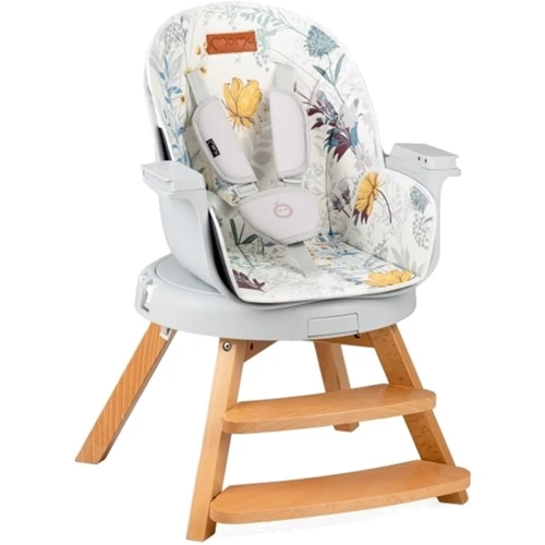 Стульчик для кормления MoMi WOODI (цвет - flowers)