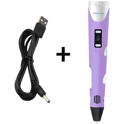 Ручка 3D Dewang D_V2_Purple фіолетова, високотемпературна