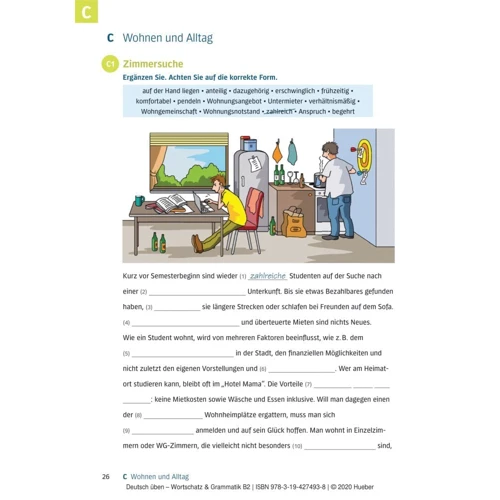 Deutsch üben: Wortschatz und Grammatik B2: Количество страниц 184