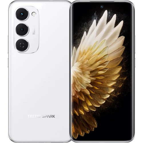 Смартфон Tecno Spark 40 Pro+ (KM7) 8/256GB Aurora White (UA UCRF): Дисплей 6.78" AMOLED (1224 x 2720) / 440 ppi / Corning Gorilla Glass 7i