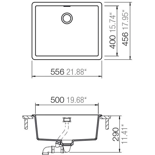 Schock GREENWICH N-100L (60166097): Кількість чаш 1