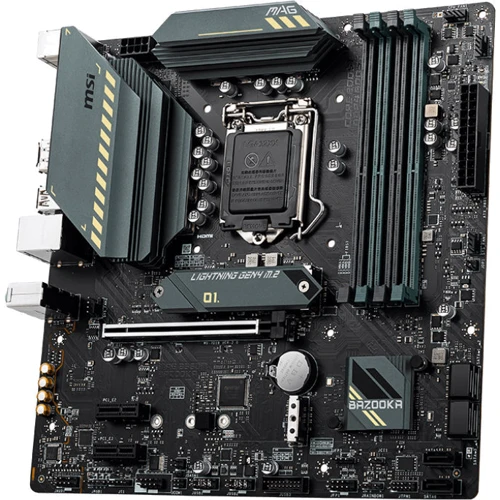 MSI MAG B560M BAZOOKA: Разъемы на плате SATA 3.0, M.2