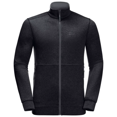 Толстовка Jack Wolfskin Finley Jacket 1708301-6000 54 черная на молнии