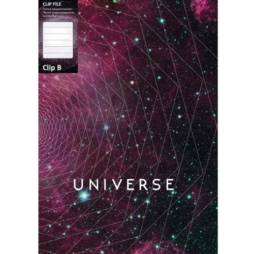 Комплект папок А4 з боковим притиском Optima CLIP В "Universe", асорті, 600 мкм, 10 од. (O31271) фото 3
