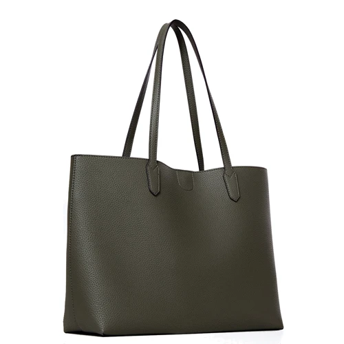 Женская сумка тоут Guess Uptown Chic Barcelona Tote оливковая (HWVG7301230-OLV): Фактура Матовая, Зернистая