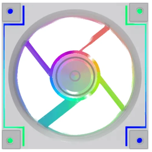 Кулер GameMax RD300 WH: Тип вентилятор