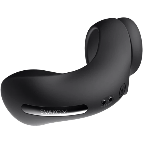 Подвійне ерекційне кільце Svakom Benedict Black зі стимуляцією промежини