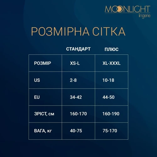 Бодистокинг с доступом Moonlight Model 14 XS-L Black