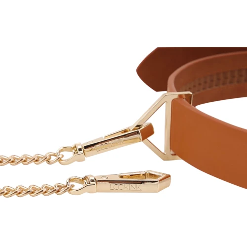Ошейник с поводком LOCKINK Tied Collar with Leash Set - Brown