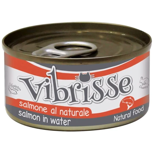 Влажный корм Vibrisse c лососем в собственном соку 70 г (A1018774)