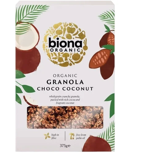 Гранола Biona Organic шоколадно-кокосовая 375 г (5032722318380)