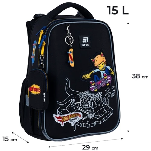 Набор Kite рюкзак + пенал + сумка для обуви 531 Hot Wheels (SET_HW25-531M) фото 13