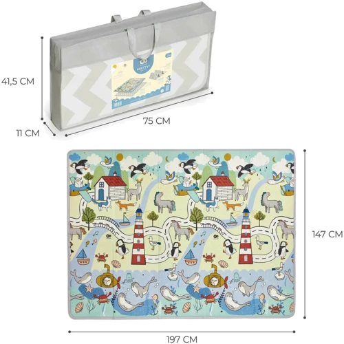 Двосторонній килимок Kinderkraft Matty 2 (KPMATT200000000): Виробник KinderKraft